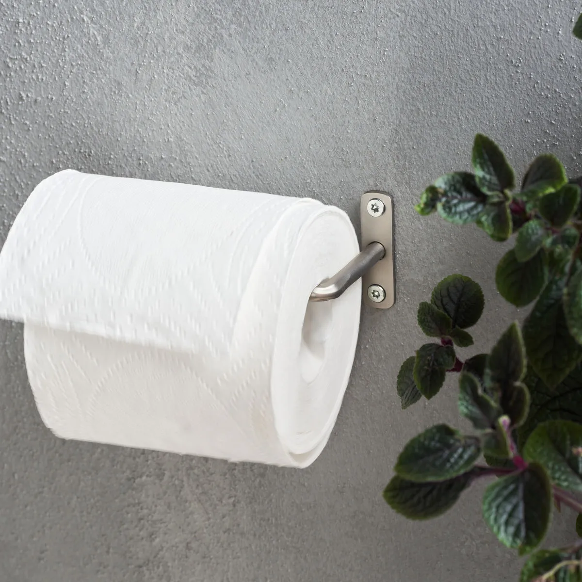 Portarrollos de papel higiénico Welo, Plata cepillada House Doctor