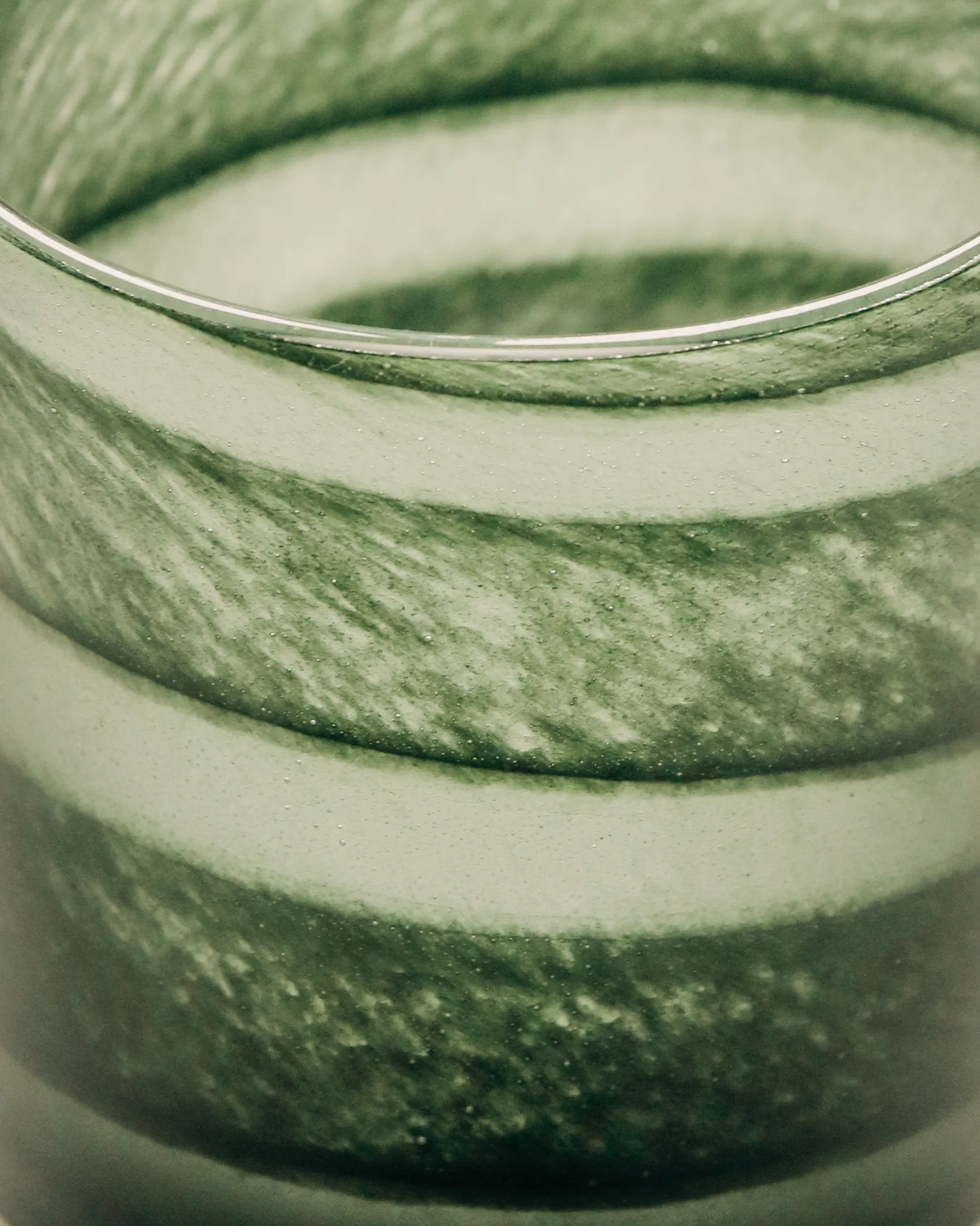 Portavelas Blur Ø9 cm, Verde House Doctor