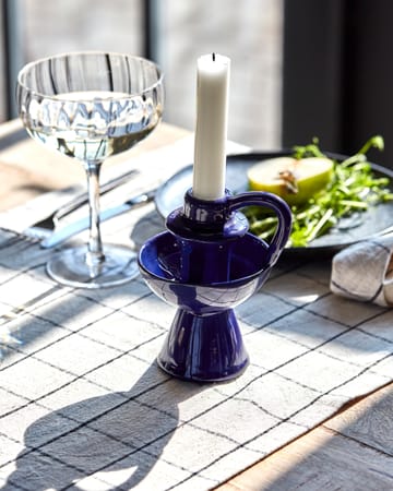 Portavelas Diva 14 cm - Azul - House Doctor