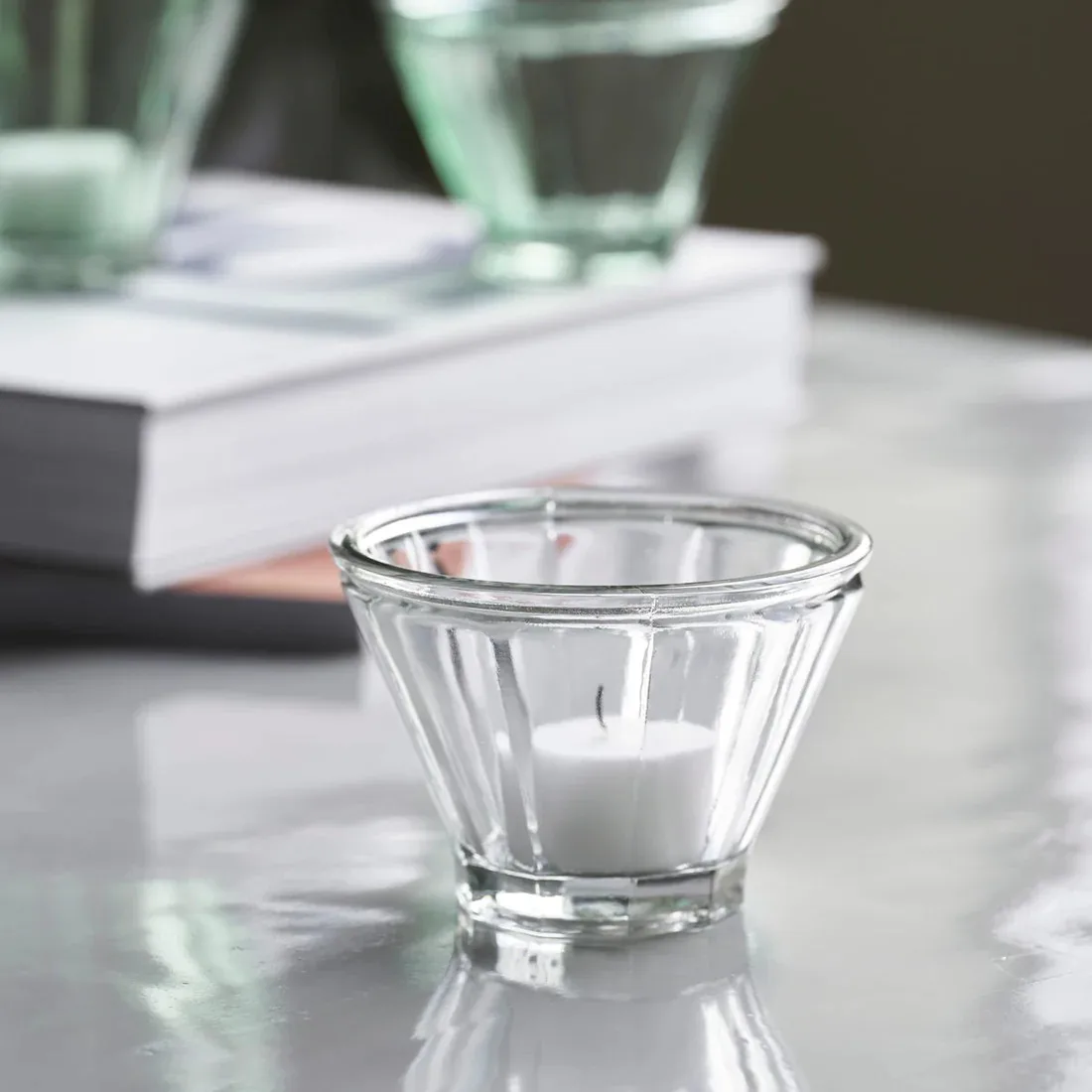 Portavelas Fren 9 cm, transparente House Doctor