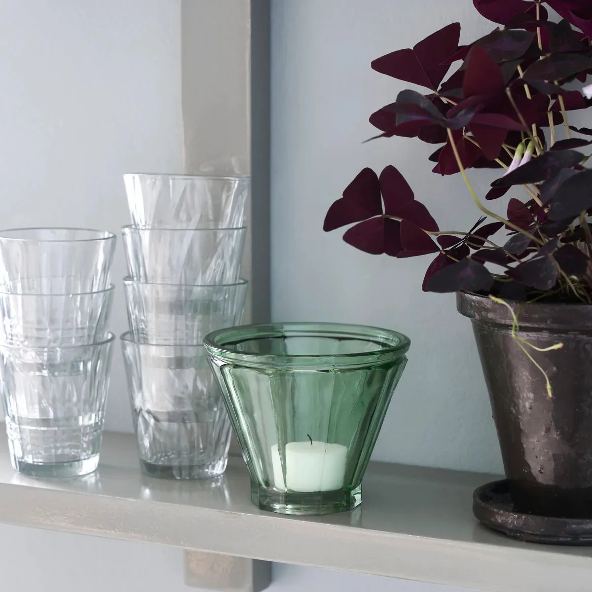 Portavelas Fren 9 cm, verde House Doctor