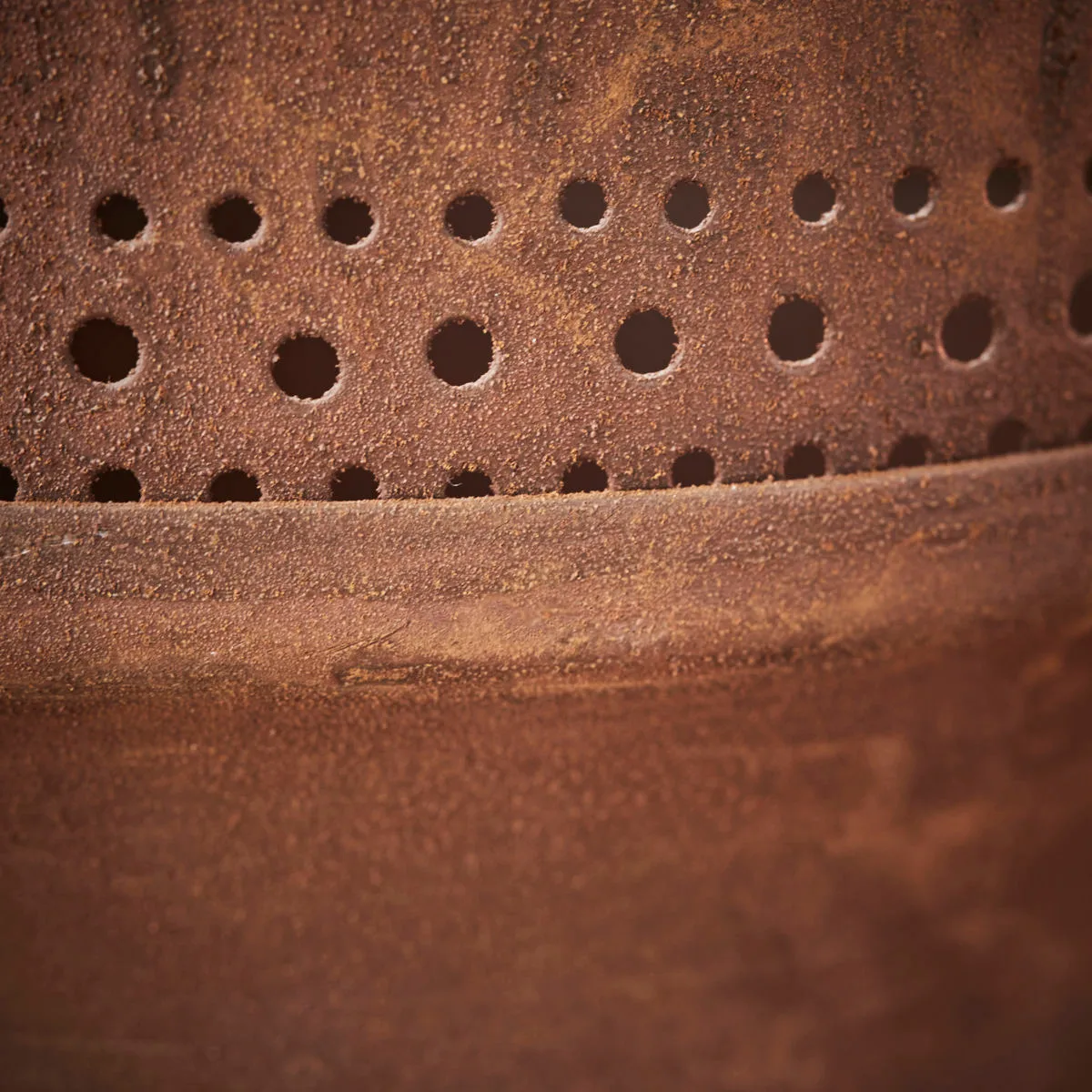 Portavelas Kutu Ø15 cm, Rojo quemado House Doctor