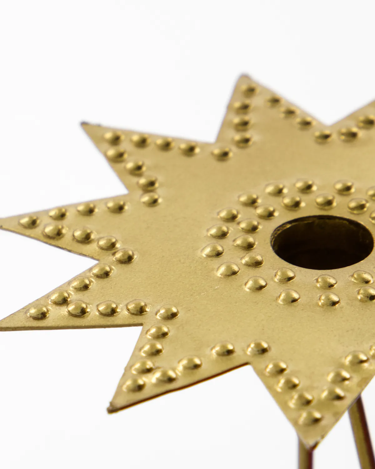 Portavelas Leaves 4 szt., Antiguo color latón House Doctor