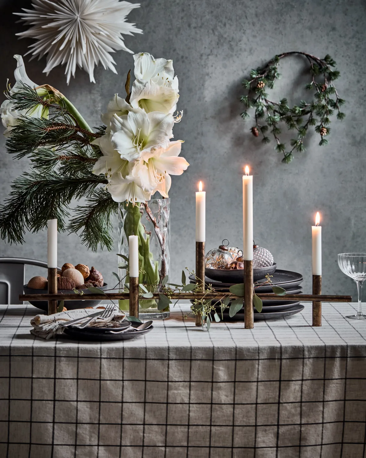 Portavelas Maxi 80 cm, Antiguo color latón House Doctor