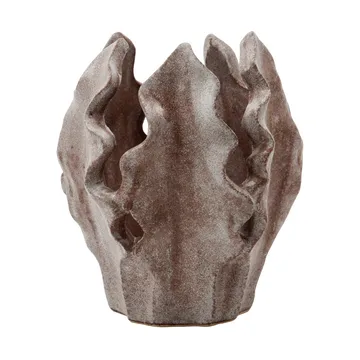 Portavelas para vela de té Camden - Marrón ante, Ø14x17 cm - House Doctor