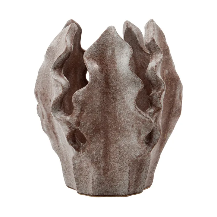 Portavelas para vela de té Camden - Marrón ante, Ø14x17 cm - House Doctor