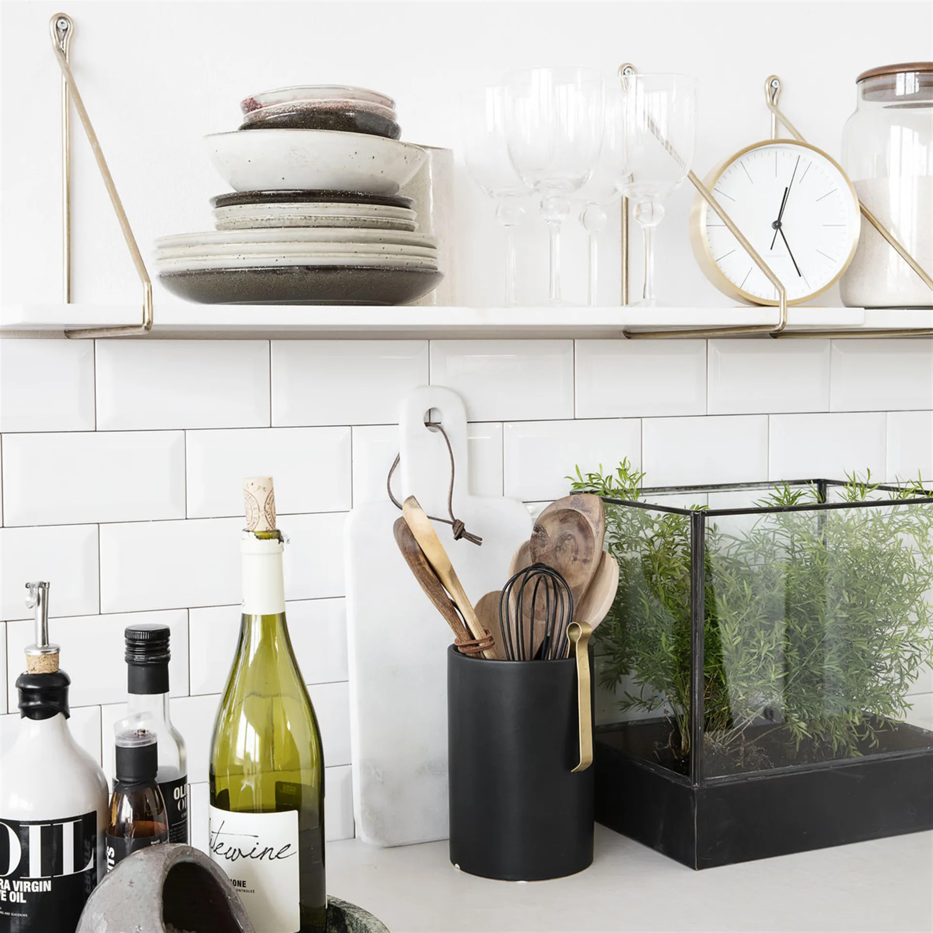 Reloj de mesa Hannah 15 cm, oro House Doctor