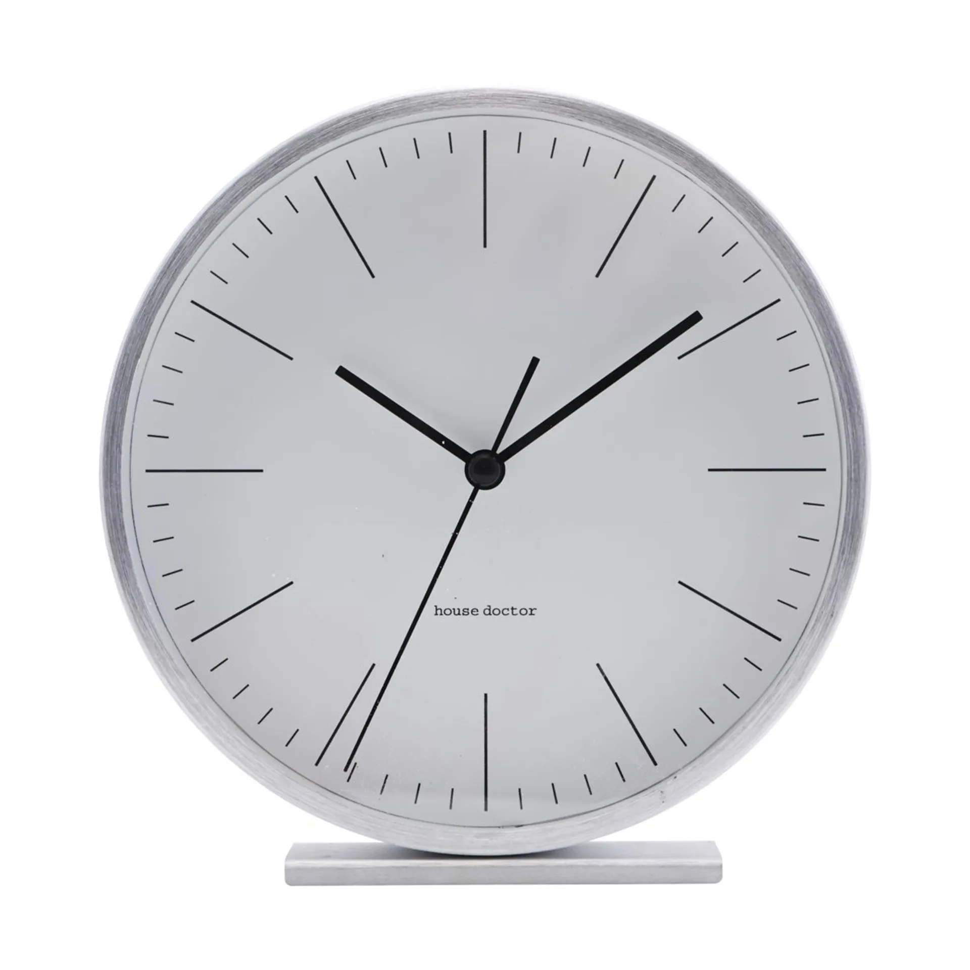 Reloj de mesa Hannah 15 cm, plata House Doctor