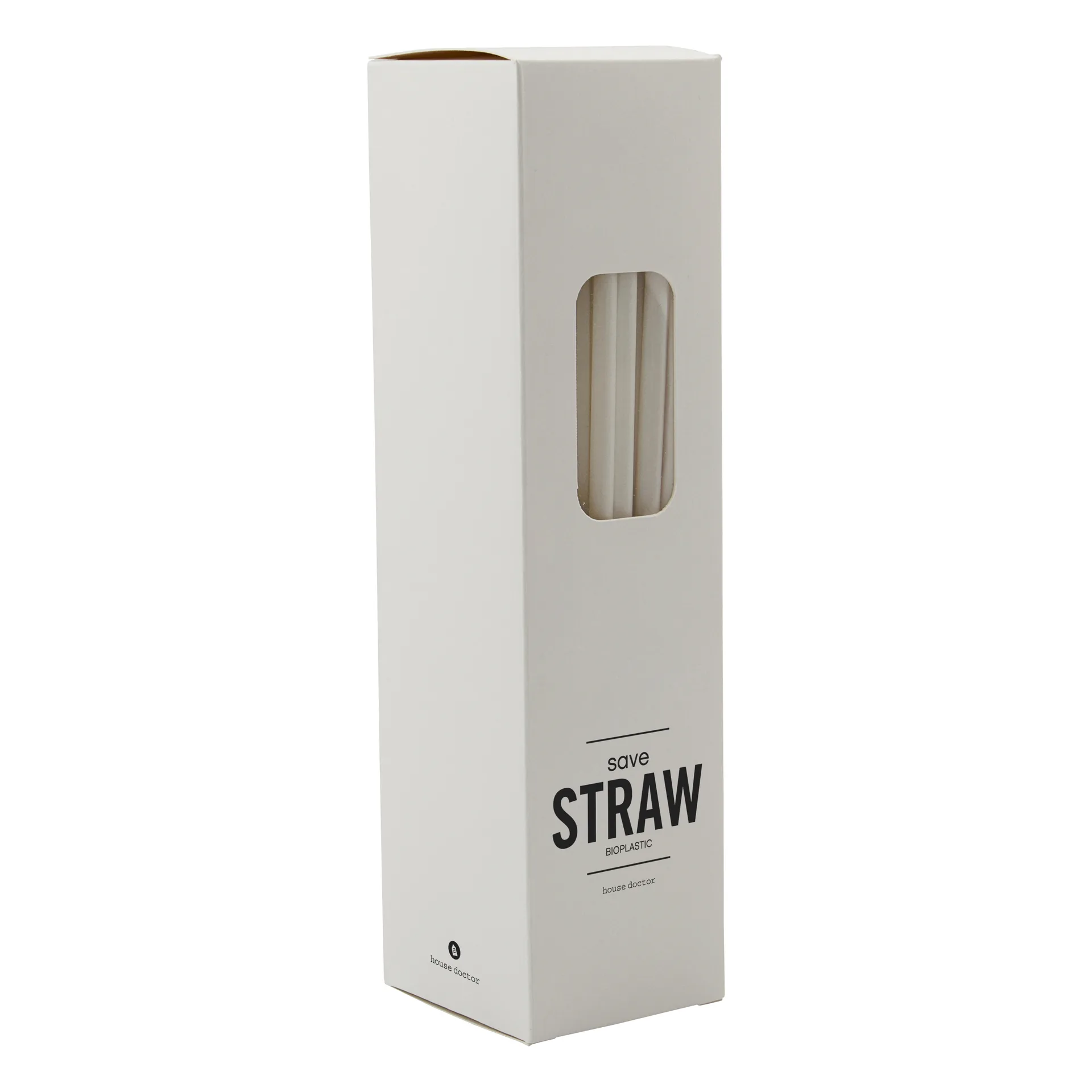 Save Set de 100 pajitas, blanco House Doctor
