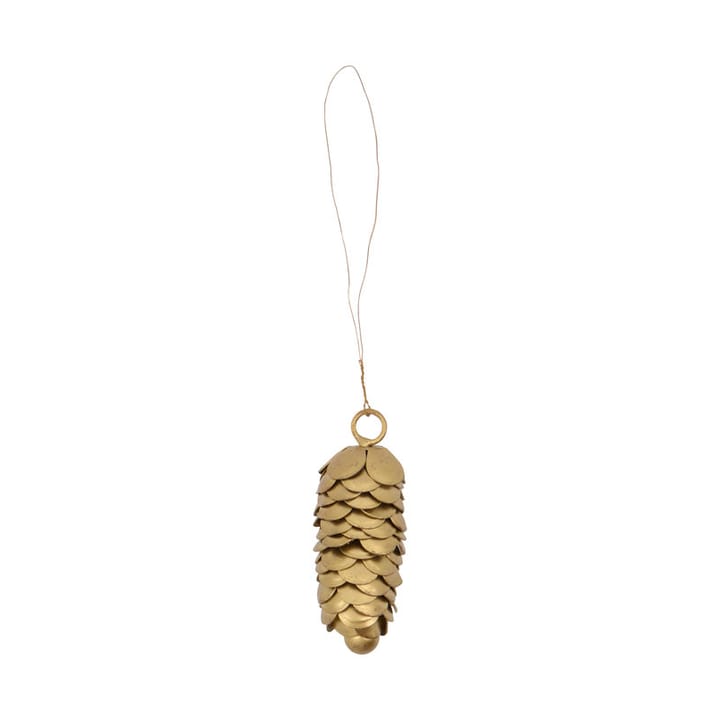Set de 2 adornos para árbol de navidad Cone Ø6,5 cm, Dorado House Doctor