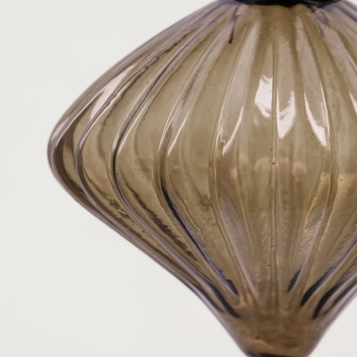 Set de 2 bolas para árbol de navidad Fluted Ø6,5 cm, Amber House Doctor