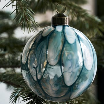 Set de 2 bolas para árbol de navidad Runy Ø8 cm - Azul claro - House Doctor