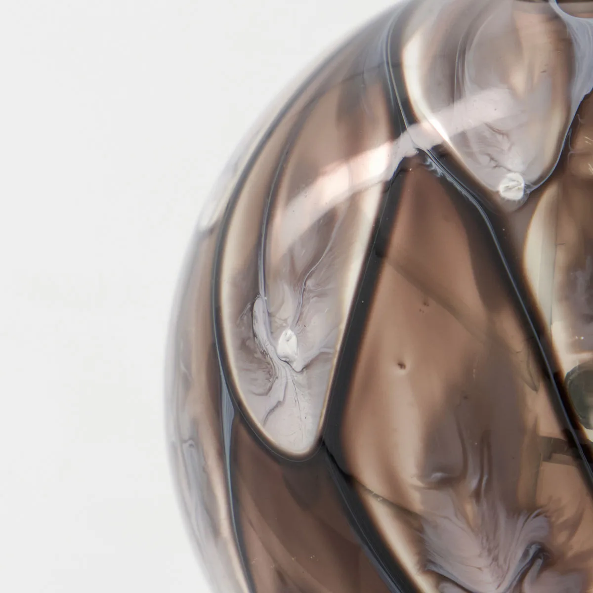 Set de 2 bolas para árbol de navidad Runy Ø8 cm, Marrón House Doctor