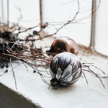 Set de 2 bolas para árbol de navidad Runy Ø8 cm - Marrón - House Doctor