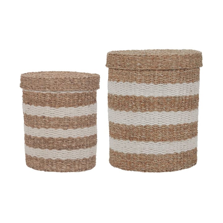 Set de 2 cestas de almacenaje Geet, Natural-marrón House Doctor