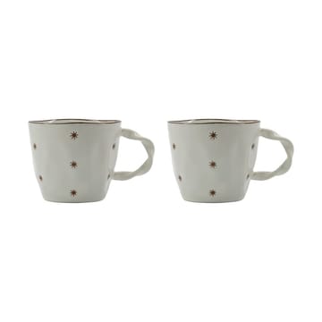 Set de 2 tazas Starry - Blanco - House Doctor