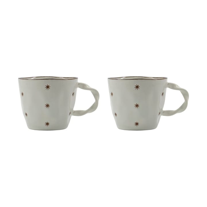 Set de 2 tazas Starry - Blanco - House Doctor