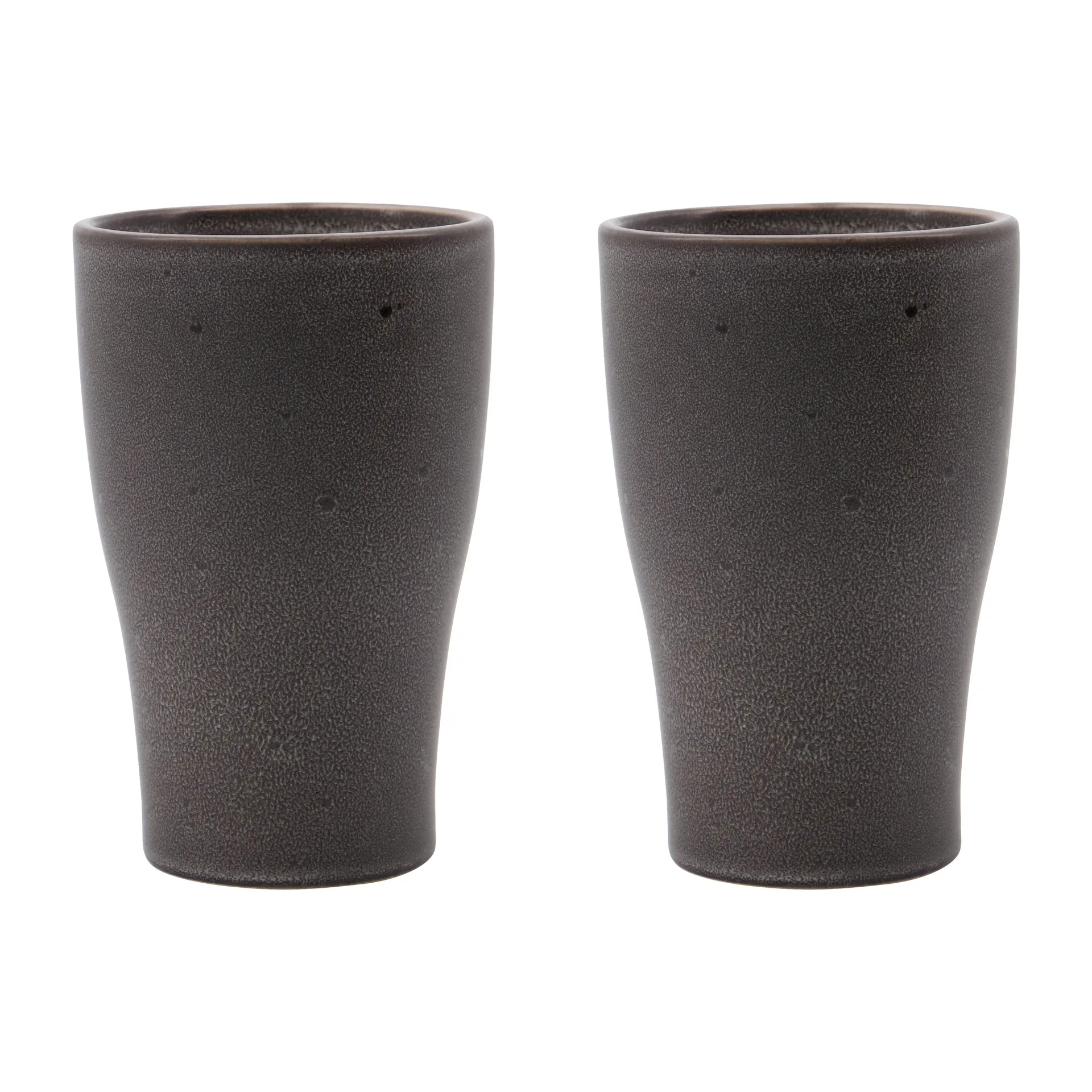 Set de 2 tazas térmicas Liss 14 cm, gris oscuro House Doctor