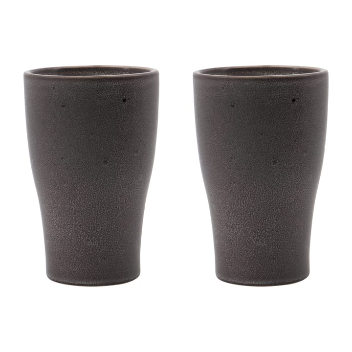 Set de 2 tazas térmicas Liss 14 cm - gris oscuro - House Doctor