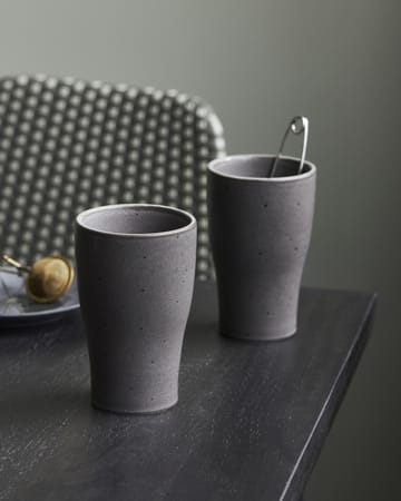 Set de 2 tazas térmicas Liss 14 cm - gris oscuro - House Doctor