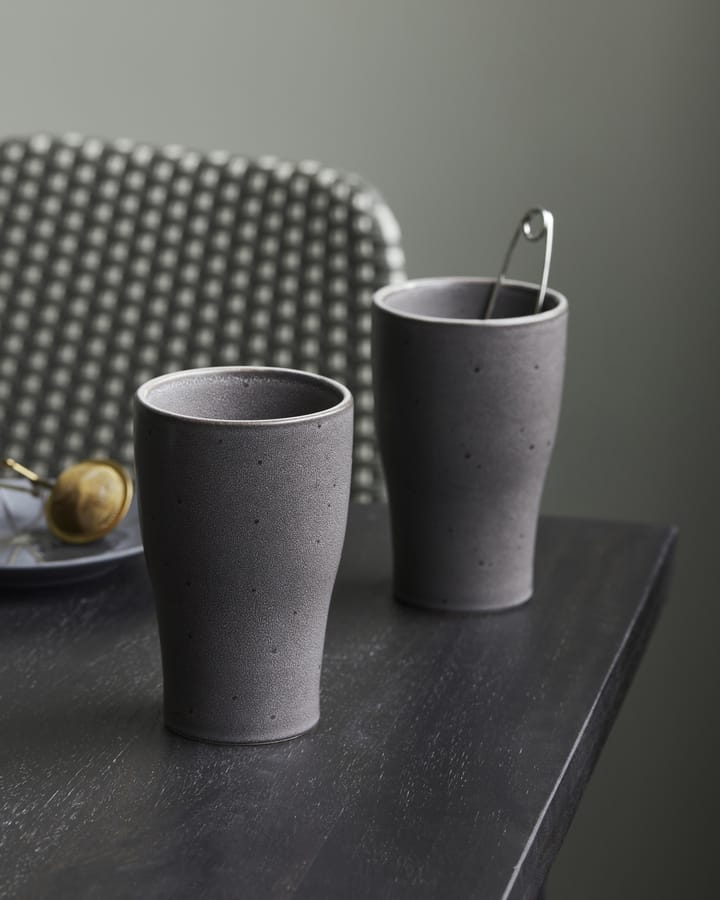 Set de 2 tazas térmicas Liss 14 cm, gris oscuro House Doctor