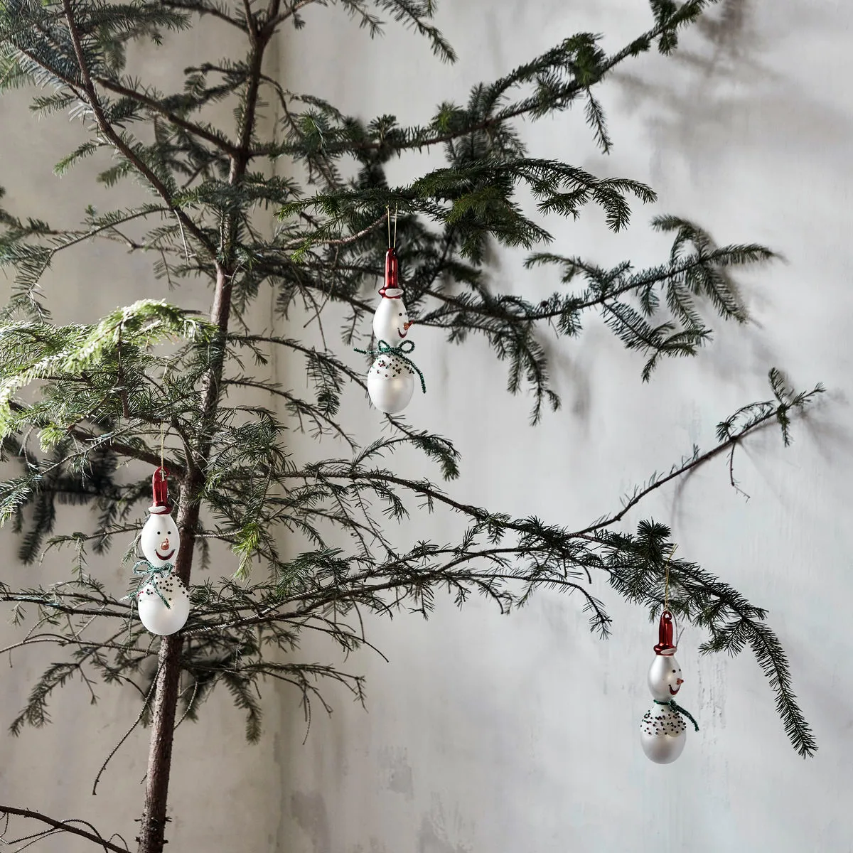 Set de 3 adornos para árbol de navidad Frosty 15,9 cm, White House Doctor