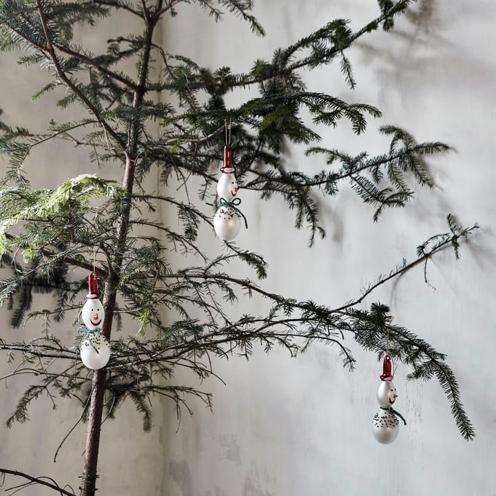 Set de 3 adornos para árbol de navidad Frosty 15,9 cm, White House Doctor