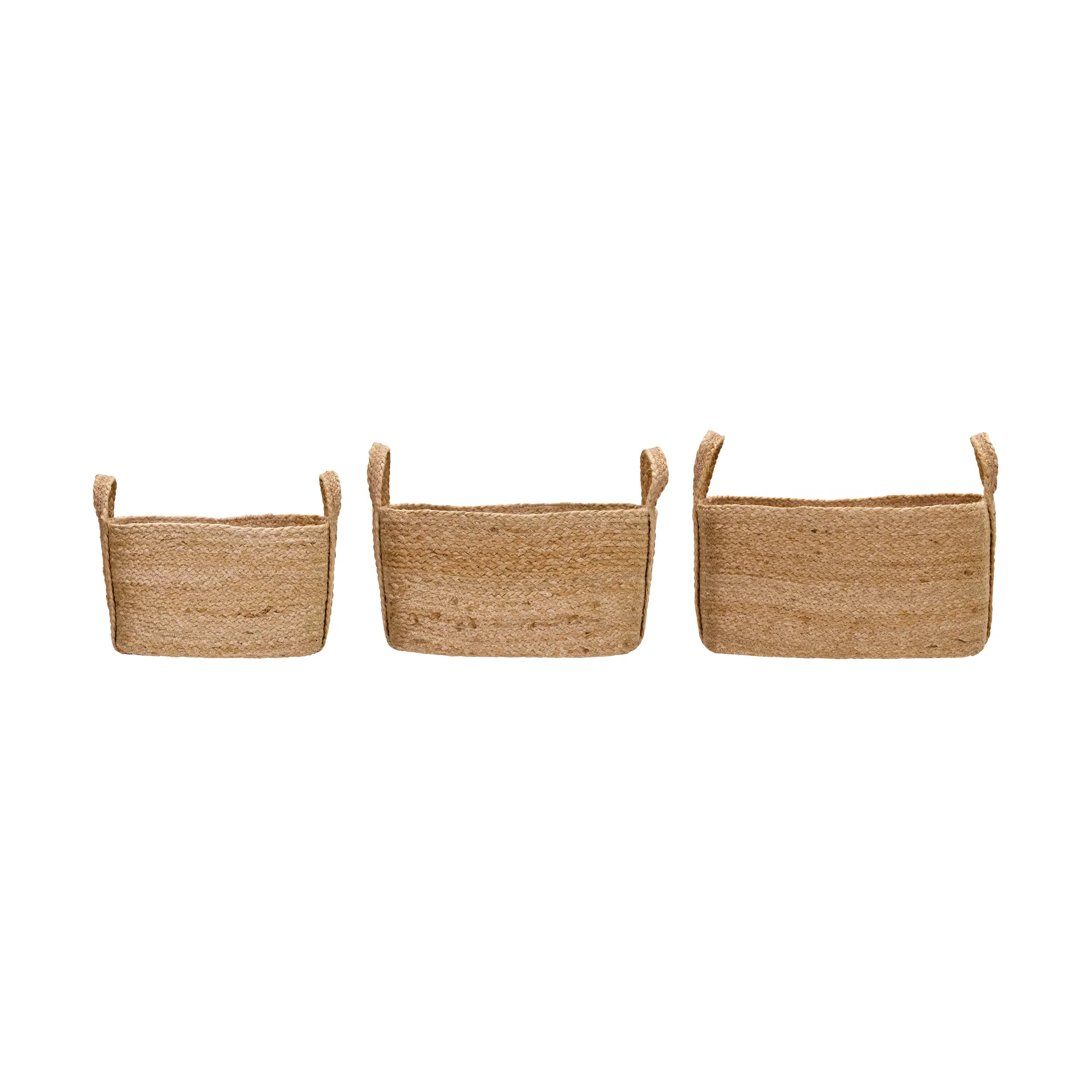 Set de 3 cestas bajas de almacenamiento Stella , Natural House Doctor