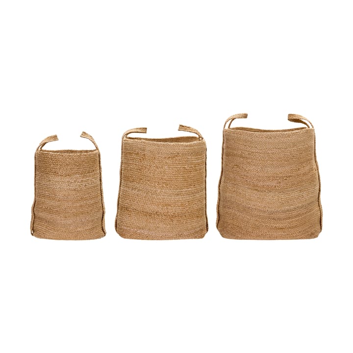 Set de 3 cestas de almacenamiento Stella  - Natural - House Doctor