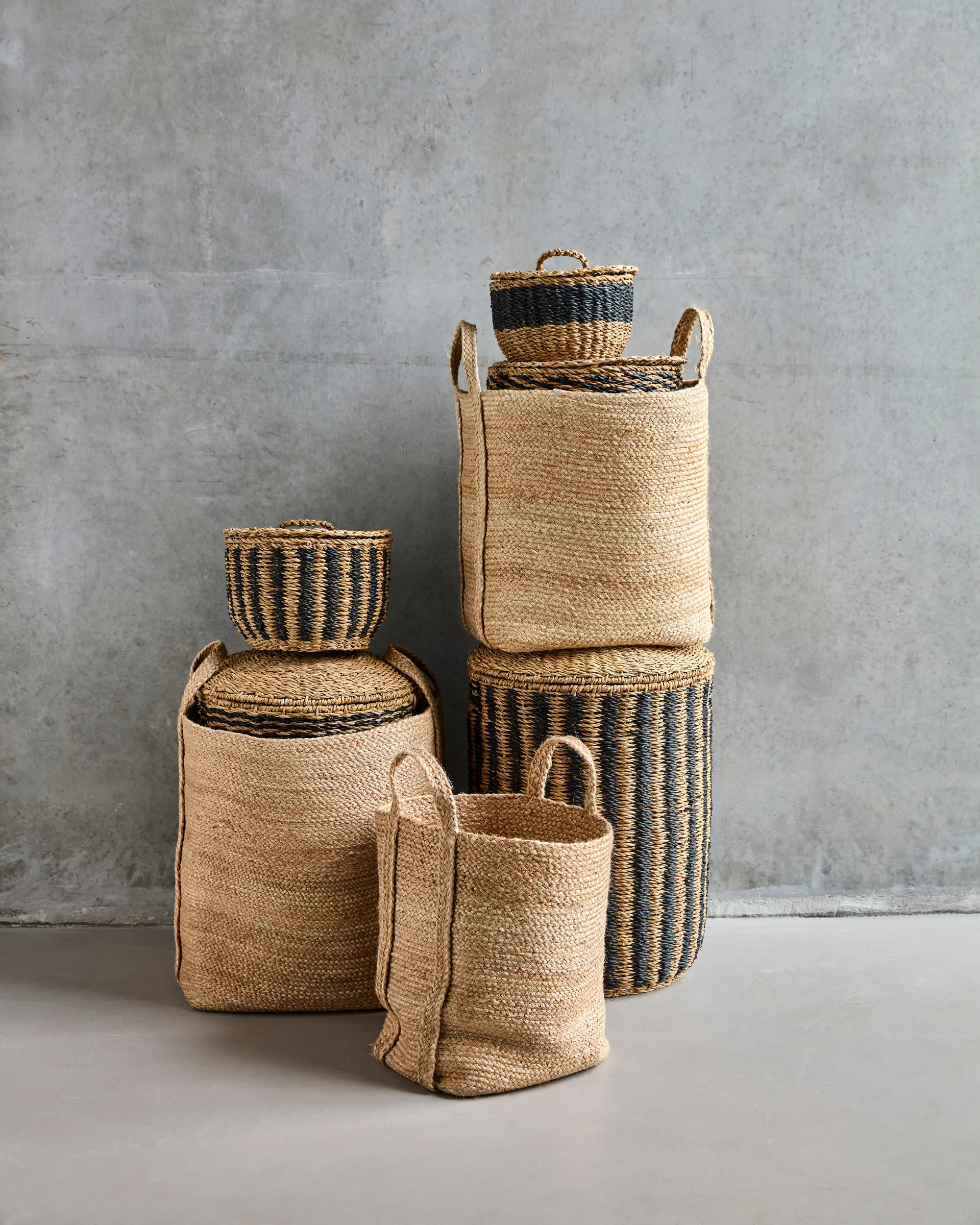 Set de 3 cestas de almacenamiento Stella , Natural House Doctor