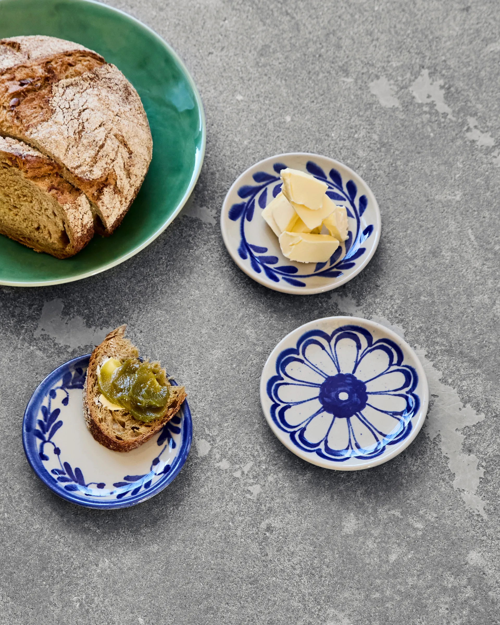 Set de 3 platos Diva Ø13 cm, Azul House Doctor