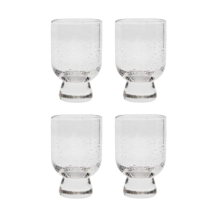 Set de 4 copas Rich con pie 23 cl - Transparente - House Doctor