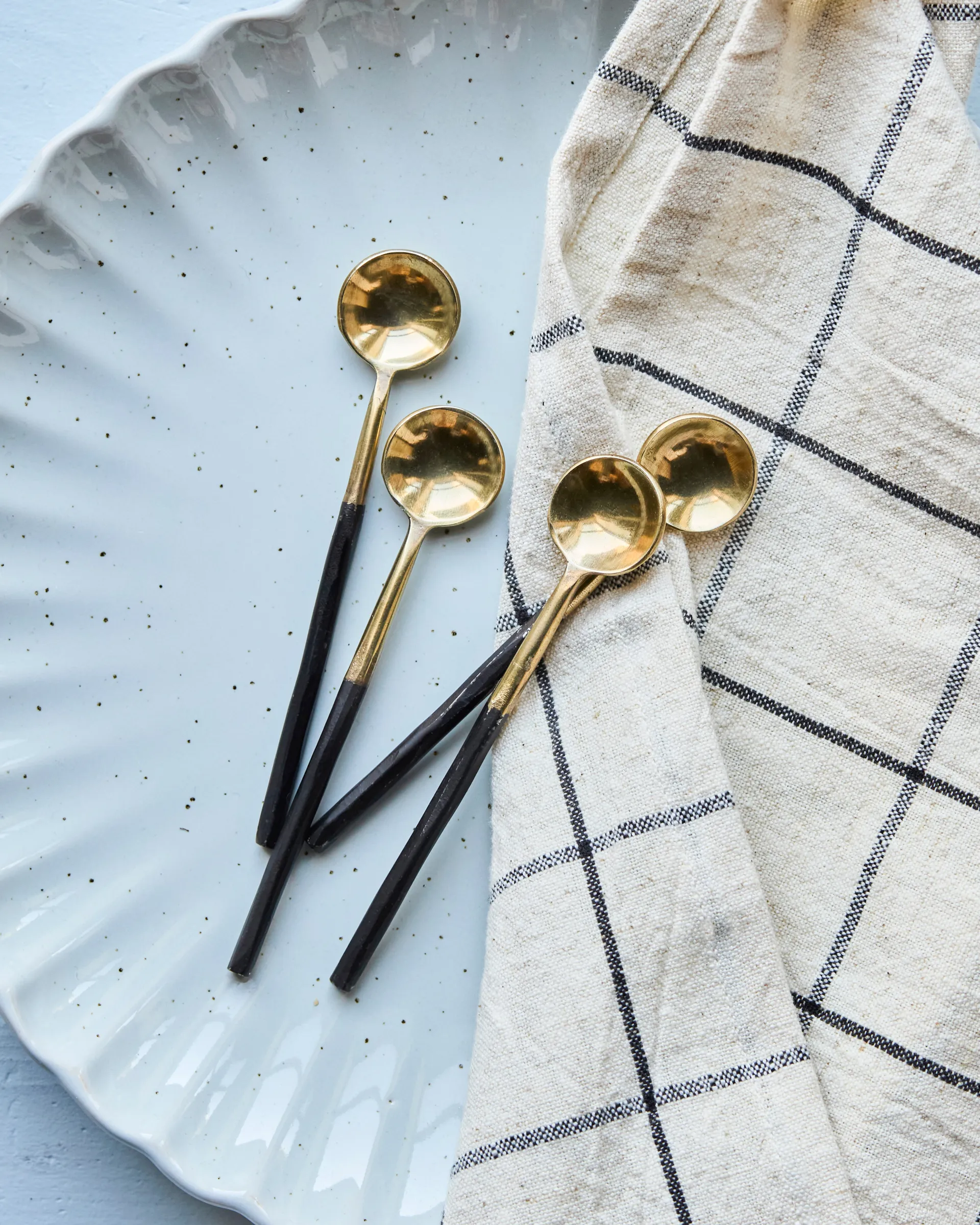 Set de 4 cucharas House Doctor , Latón envejecido House Doctor