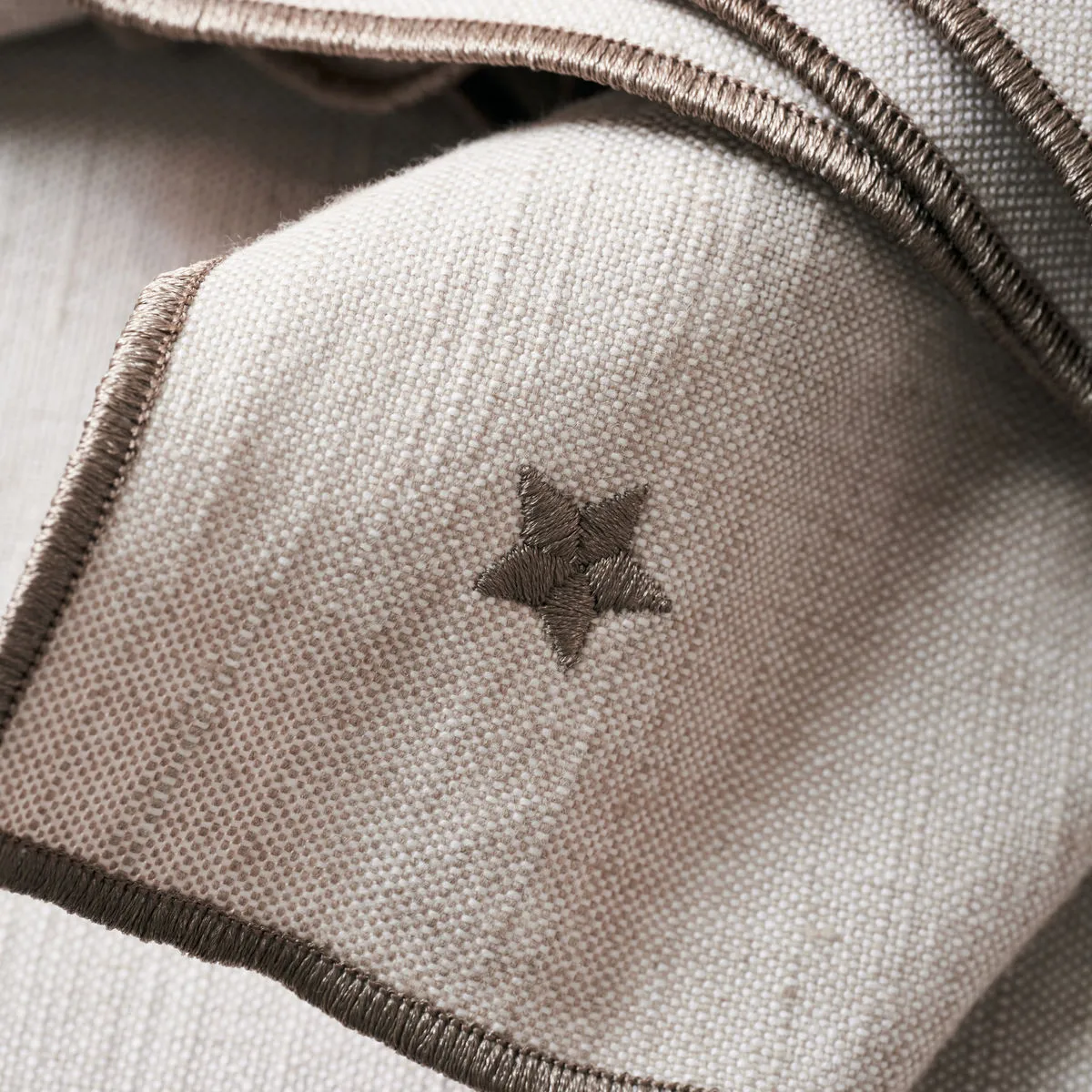 Set de 4 servilletas de tela Twinkle 40x40 cm, Taupe House Doctor