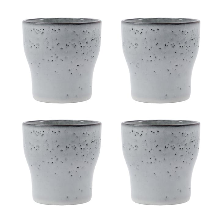 Set de 4 tazas térmicas Liss 9 cm - gris claro - House Doctor