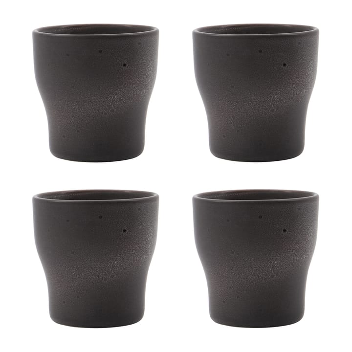 Set de 4 tazas térmicas Liss 9 cm - gris oscuro - House Doctor