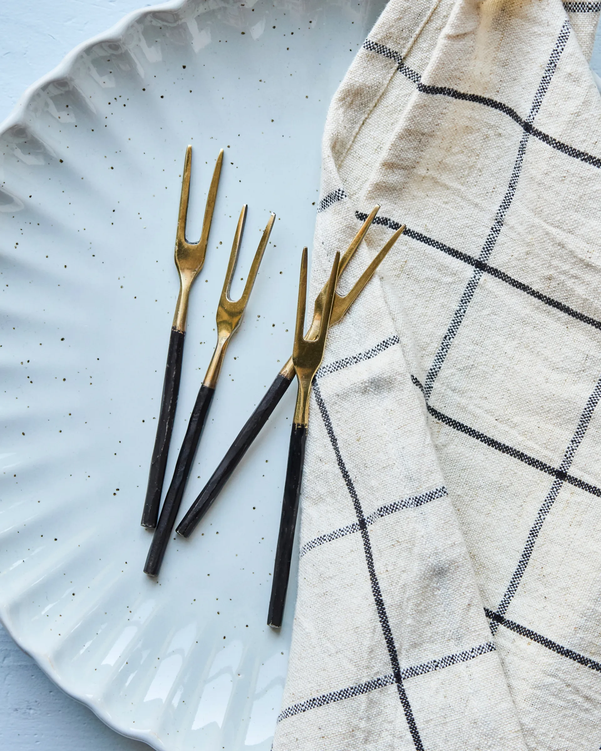 Set de 4 tenedores House Doctor , Latón envejecido House Doctor