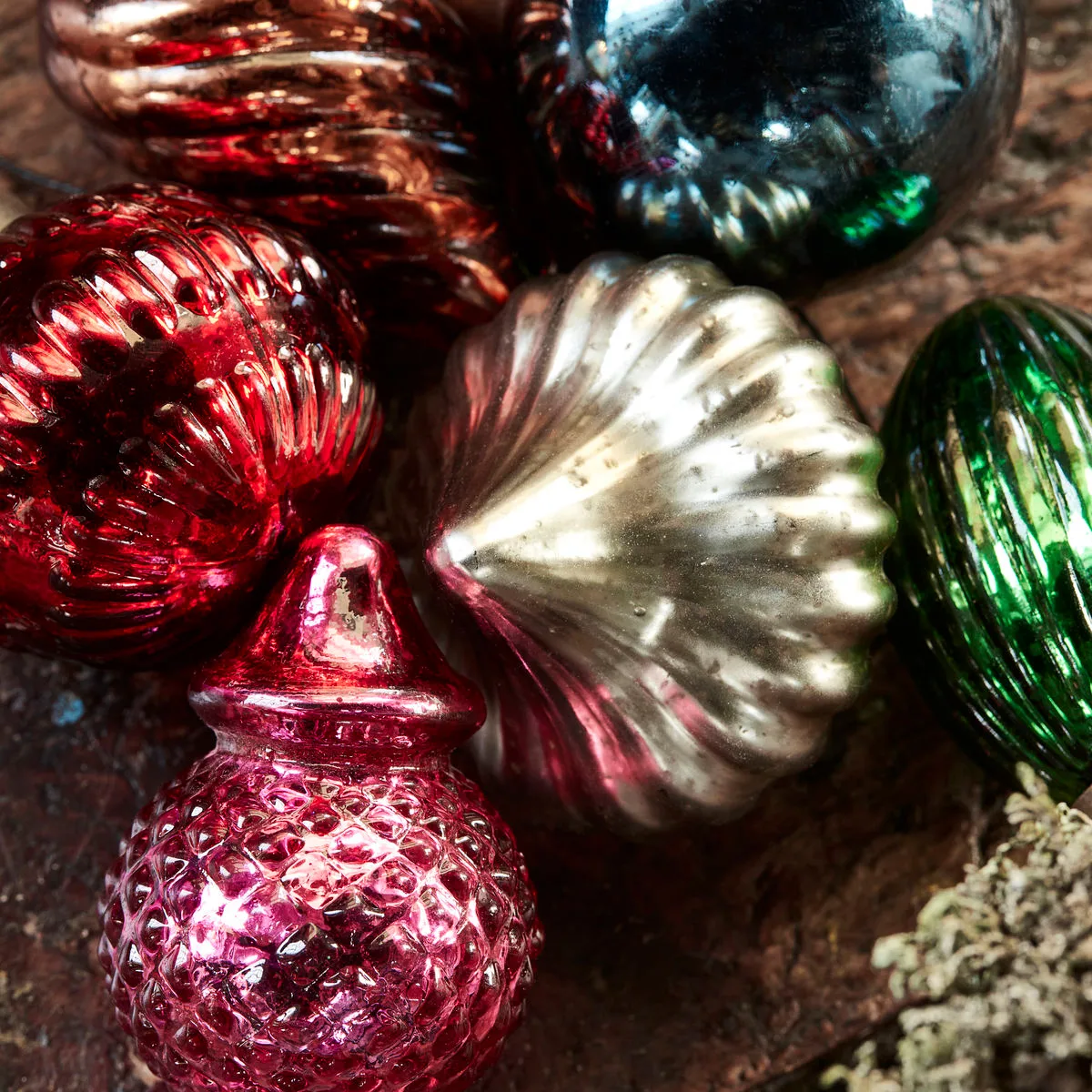 Set de 6 adornos para árbol de navidad Bunch, Multi House Doctor