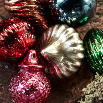 Set de 6 adornos para árbol de navidad Bunch - Multi - House Doctor