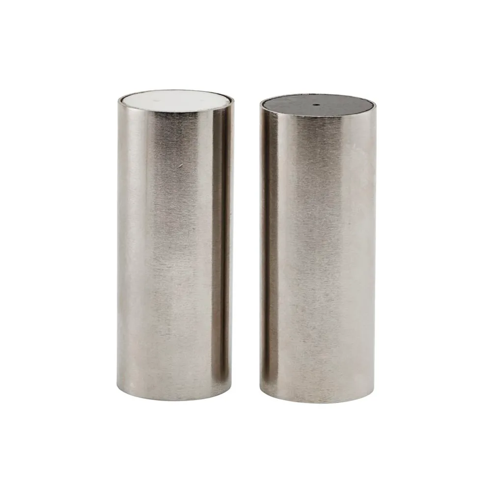 Set de salero y pimentero Tall, plata House Doctor