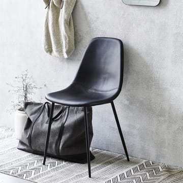 Silla de cuero sintético Found pack de 2 unidades - negro - House Doctor