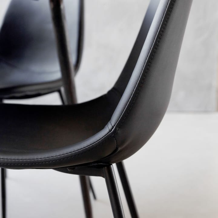 Silla Found de cuero sintético , Negro House Doctor