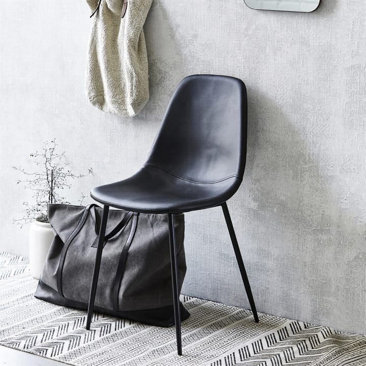Silla Found de cuero sintético , Negro House Doctor