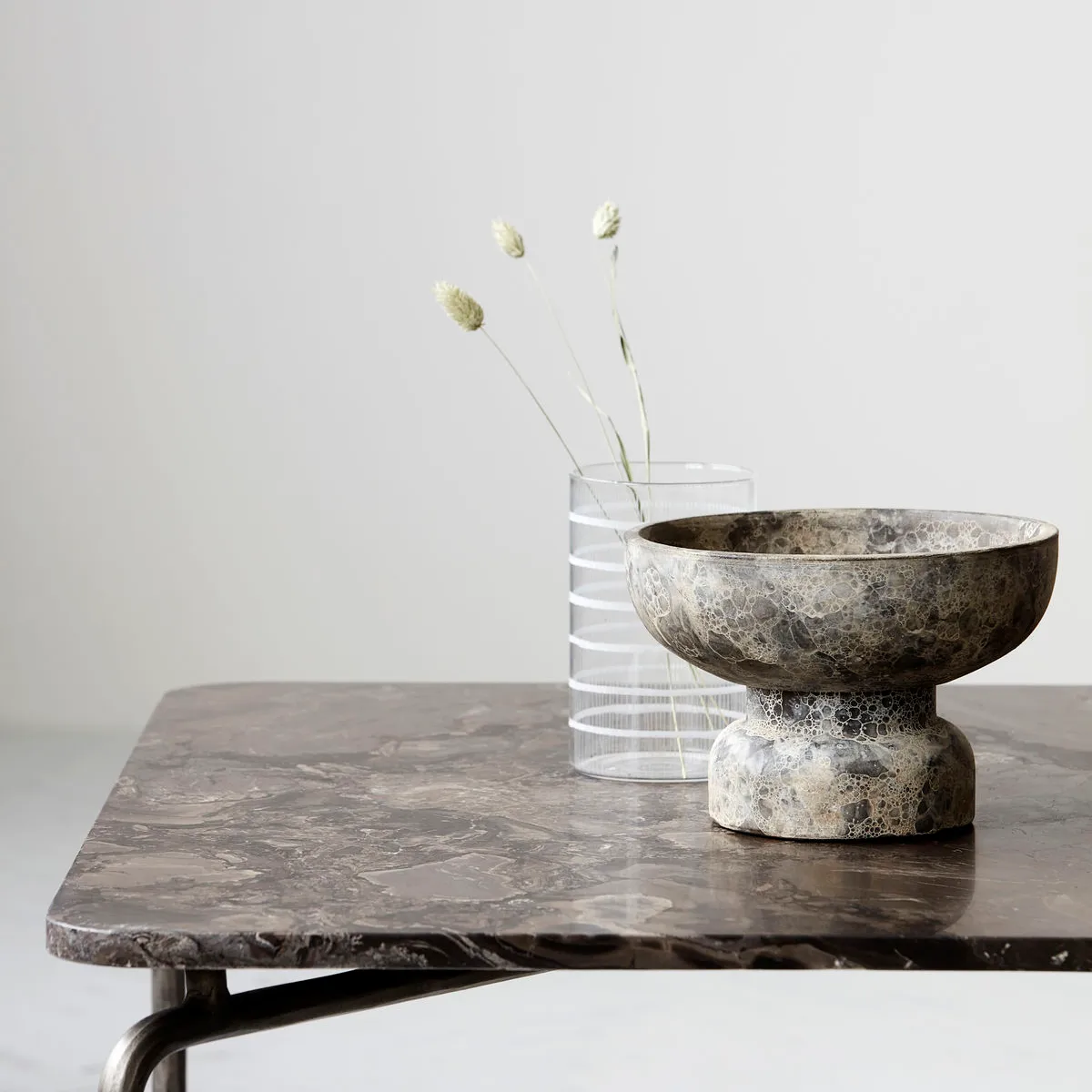 Soporte para velas Ancient, marrón grisáceo House Doctor