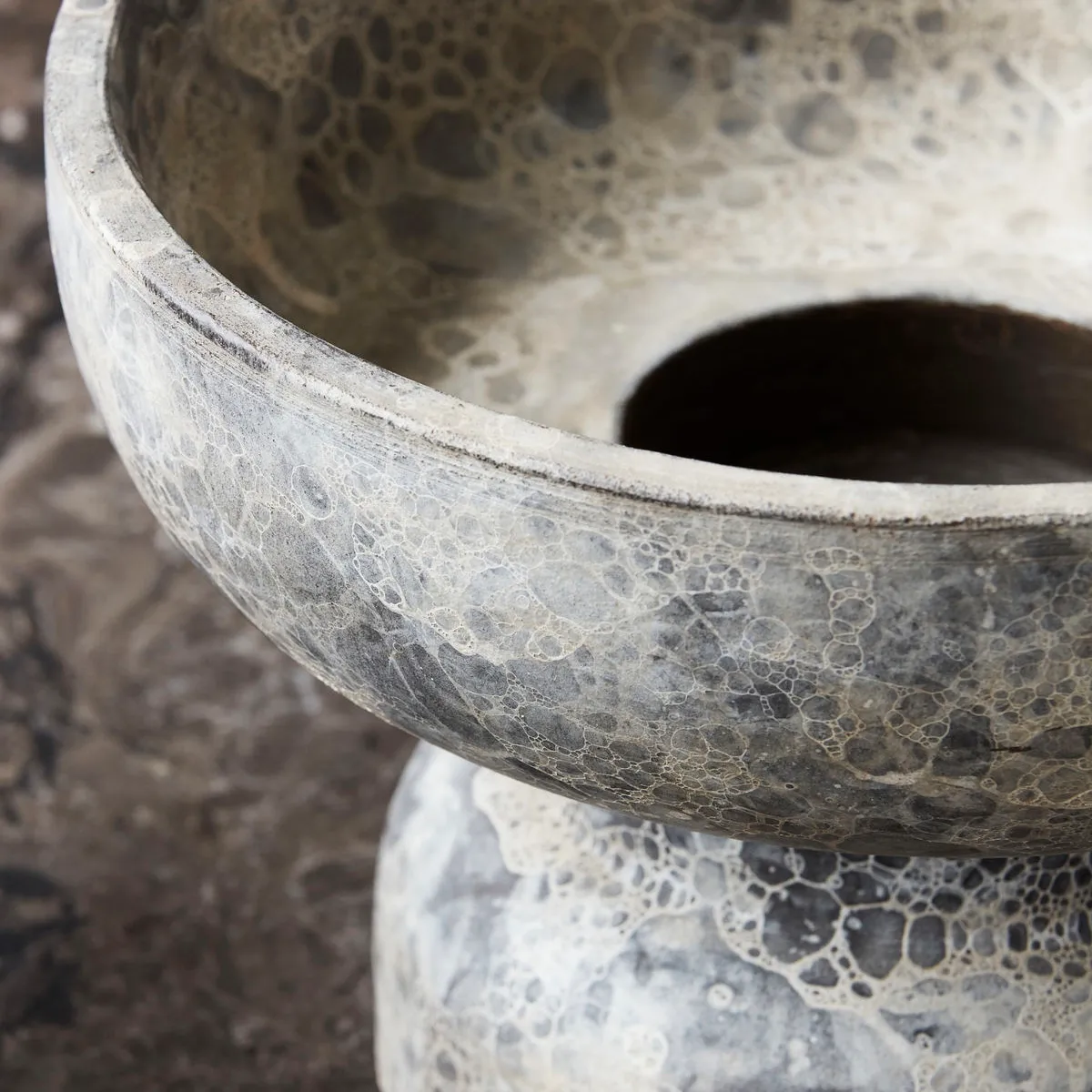 Soporte para velas Ancient, marrón grisáceo House Doctor