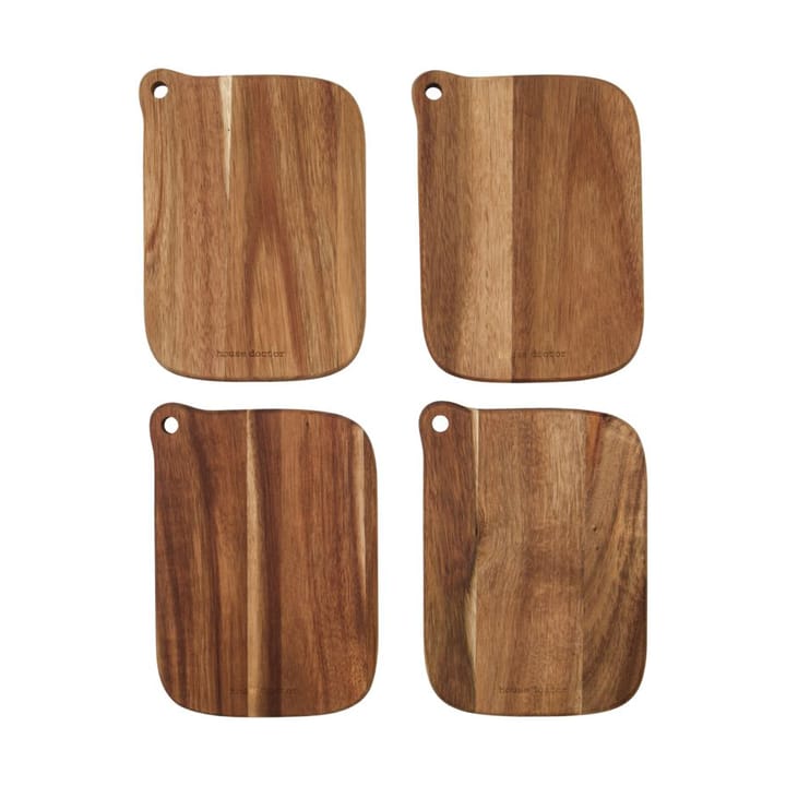 Tablas de cortar Eya 13x18 cm 4-pack - Acacia - House Doctor