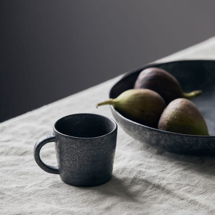 Taza espresso Pion 10 cl, negro-marrón House Doctor
