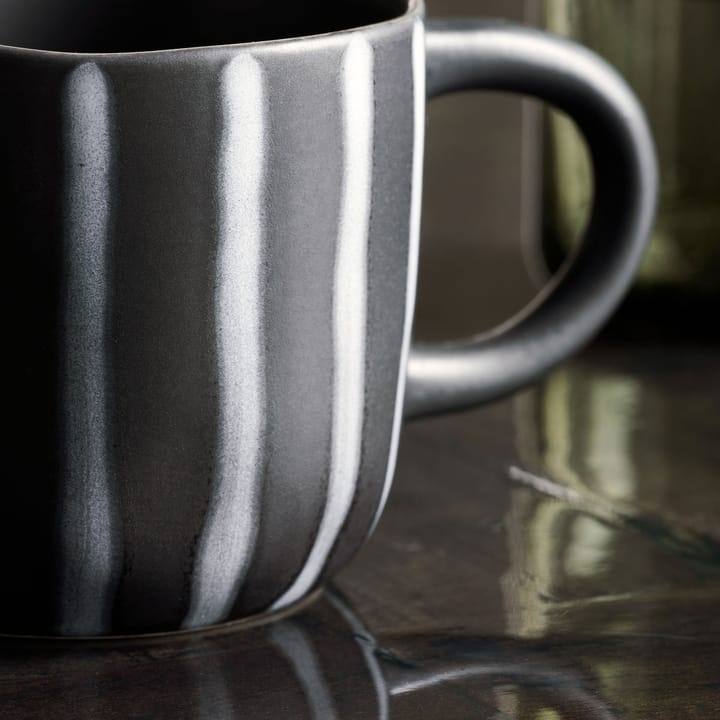 Taza Line 30 cl, Negro-marrón House Doctor