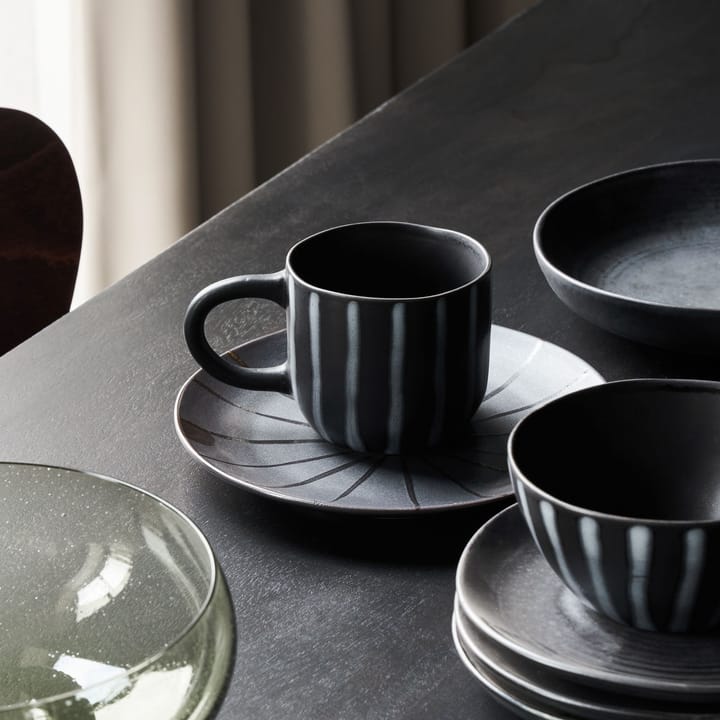 Taza Line 30 cl, Negro-marrón House Doctor