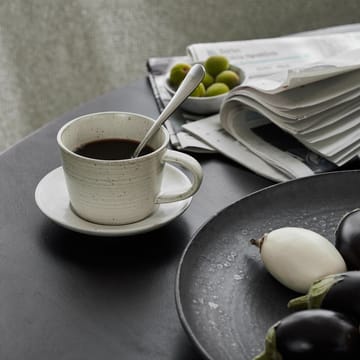 Taza y plato Pion 23 cl - Gris-blanco - House Doctor